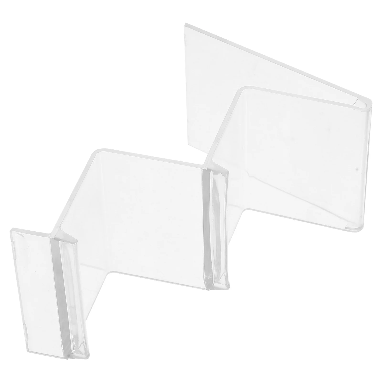 1 قطعة محفظة شفافة عرض موقف واضح الاكريليك محفظة المنظم حامل متعدد الطبقات لحقيبة اليد مخلب مجوهرات الناهضون الرف #3