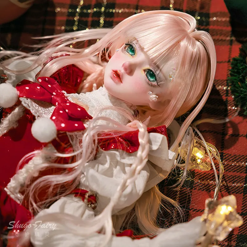 四点式BJDドール デリア SDドール フィギュア クリスマス風ケーキドレス トレンドコレクタブル 手作りカスタム ホリデーギフト