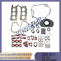 Engine Part Full Gasket Set Fit 3.0 L Diesel V9X 08-15 For INFINITI EX30d FX30d M30d Q70 QX50 QX70 NISSAN NAVARA RENAULT LAGUNA