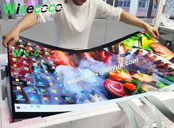 Wisecoco 55 Inch OLED Flexible Display 1920x1080 Bendable Amoled Screen With Driver Board Advertising Display Project Panel