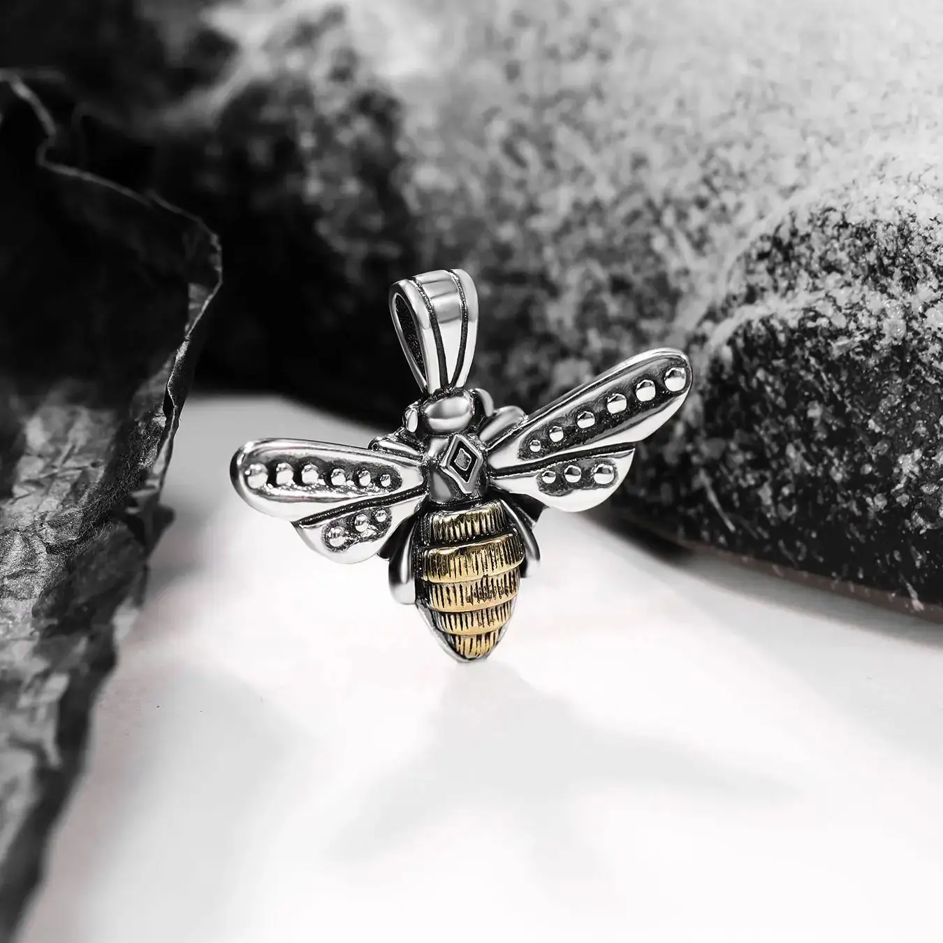 

DJ344 genuine 925 sterling silver fashionable and exquisite keychain accessory Top bees pendant silver jewelry accessory