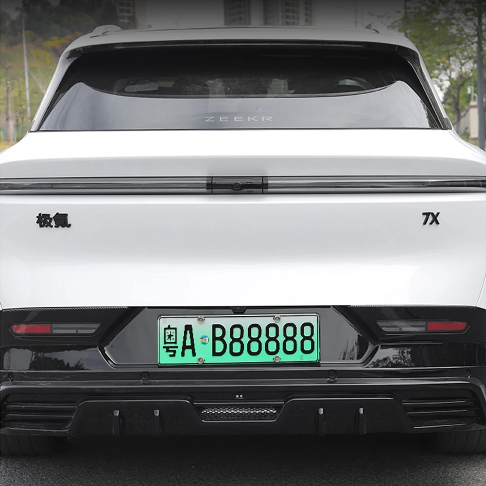 

For Zeekr 7X 2024 2025 Blackened Car Emblem Zinc Alloy Rear Emblem Black Warrior Modified Personalized Covered Type Car Emblem