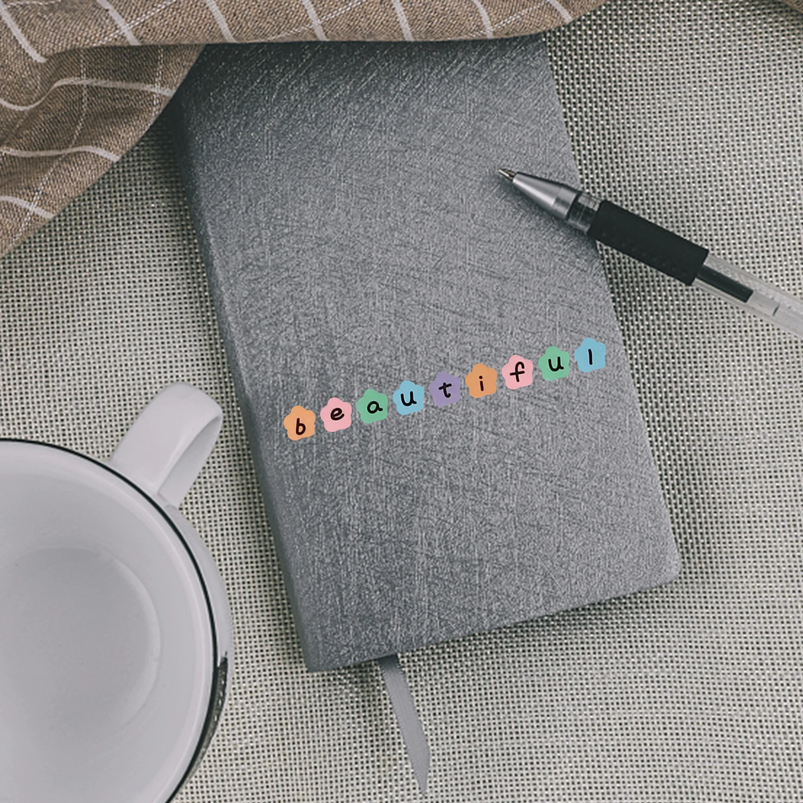 

Decorative Alphabet Decals Scrapbook Letter Stickers Self Adhesive Easy to Use for Scrapbooks Calendars Photo Albums Gift