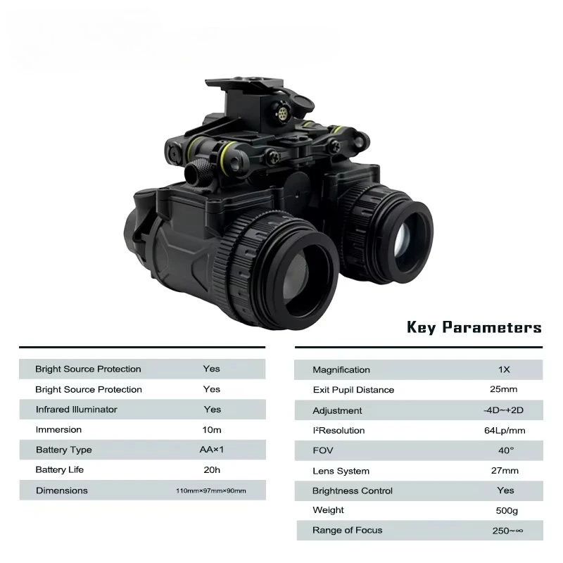 Binocular Night Vision Goggles Professional Observation Device With Image Intensifier Gen 3