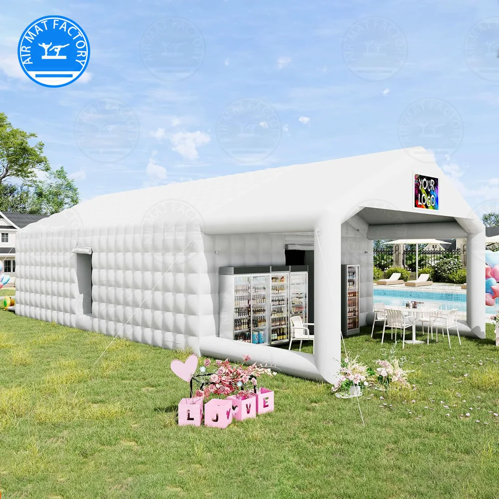 Inflatable Front Yard Party Tent High-Quality Outdoor Air Tent with Vent Windows for Weddings, Birthdays & Parties