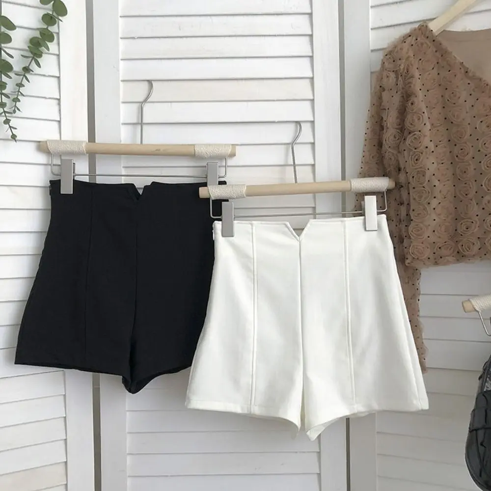 Casual Slim Fit A-line Shorts High Waist Y2K Chic Suit Hot Shorts Pant Trousers Solid Color Women's Summer Short Pants Club