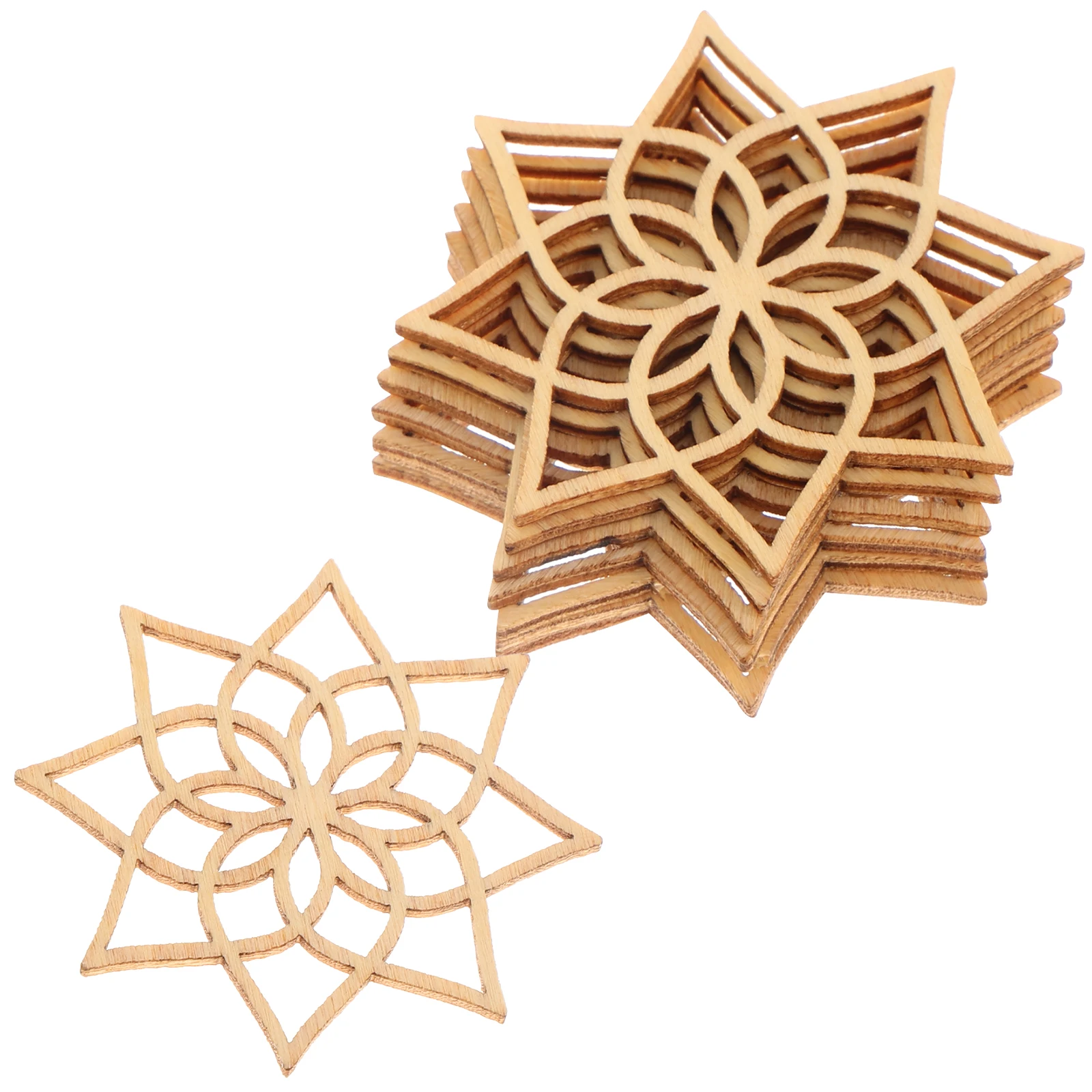 

20 Pcs Wooden Pattern Hollow Earrings Casual Jewelry Accessories Women Bamboo Ear Decor Long Lasting Premium Material Party Ear