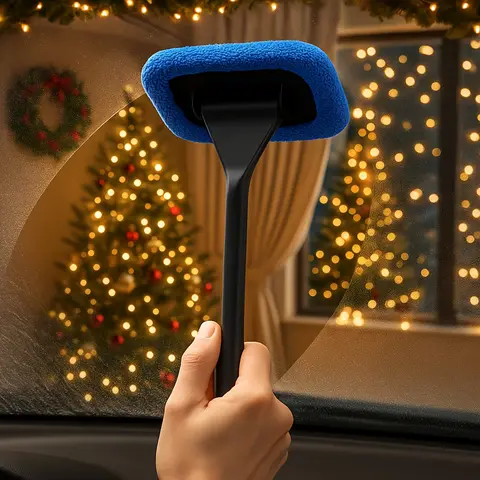 Car Window Cleaner Brush Kit Windshield Cleaning Wash Tool Set Inside Interior Auto Glass Wiper With Long Handle Car Accessories