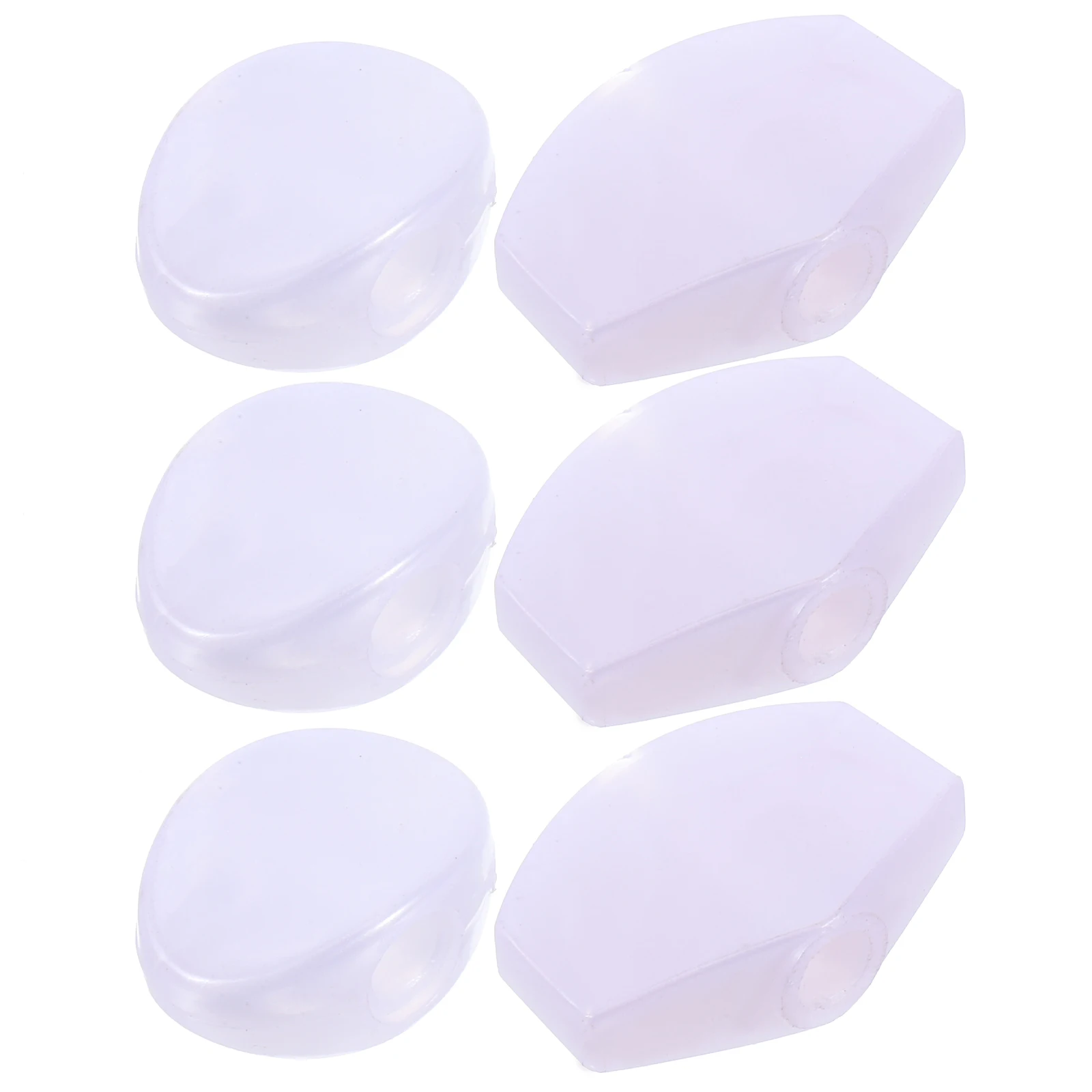 

6 Pcs Guitar Accessories Replacement Pegs Machine Heads Button Metal Control Knobs Frosted