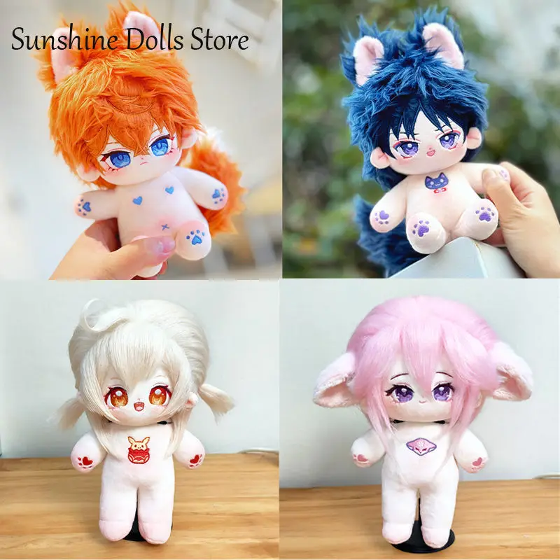 

20cm Genshin Impact Wanderer Yae Miko Cosplay Anime Plush Doll Body Fan Collection Cartoon Plushie Model Toy Figures Xmas Gift