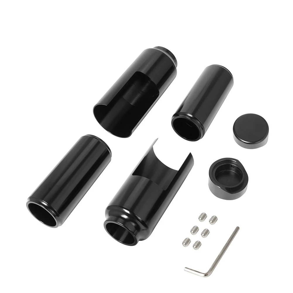 

Motorcycle Black Front Fork Cover Tube Cap Kit For -Davidson Street Bob 2018 2019 2020 2021