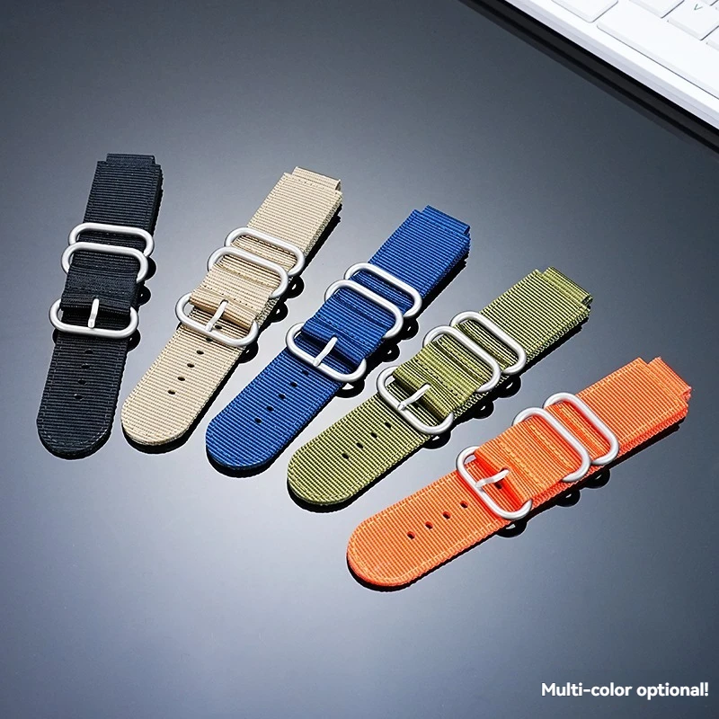 النايلون حزام الساعات ل كاسيو AE1200 AE1300 A158W/A168 W-216H W-218 F-91 حزام ساعة اليد خمر 18 مللي متر الرجال العسكرية نمط سوار #2