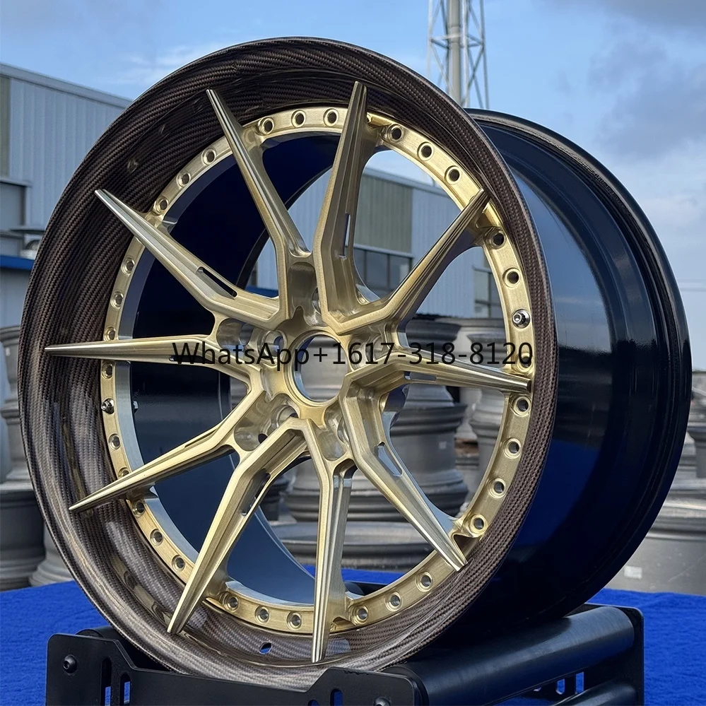 

High Quality 19 20 21 22 24 26 Inch Forged Carbon Fiber Wheels Custom 5x112 6061-T6 Alloy Racing Car Wheels