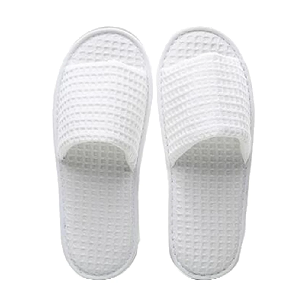 Spa Slippers, 5 Pairs Open Toe Toe Disposable Slippers Fit Size for Men and Women for Hotel Home Guest Used