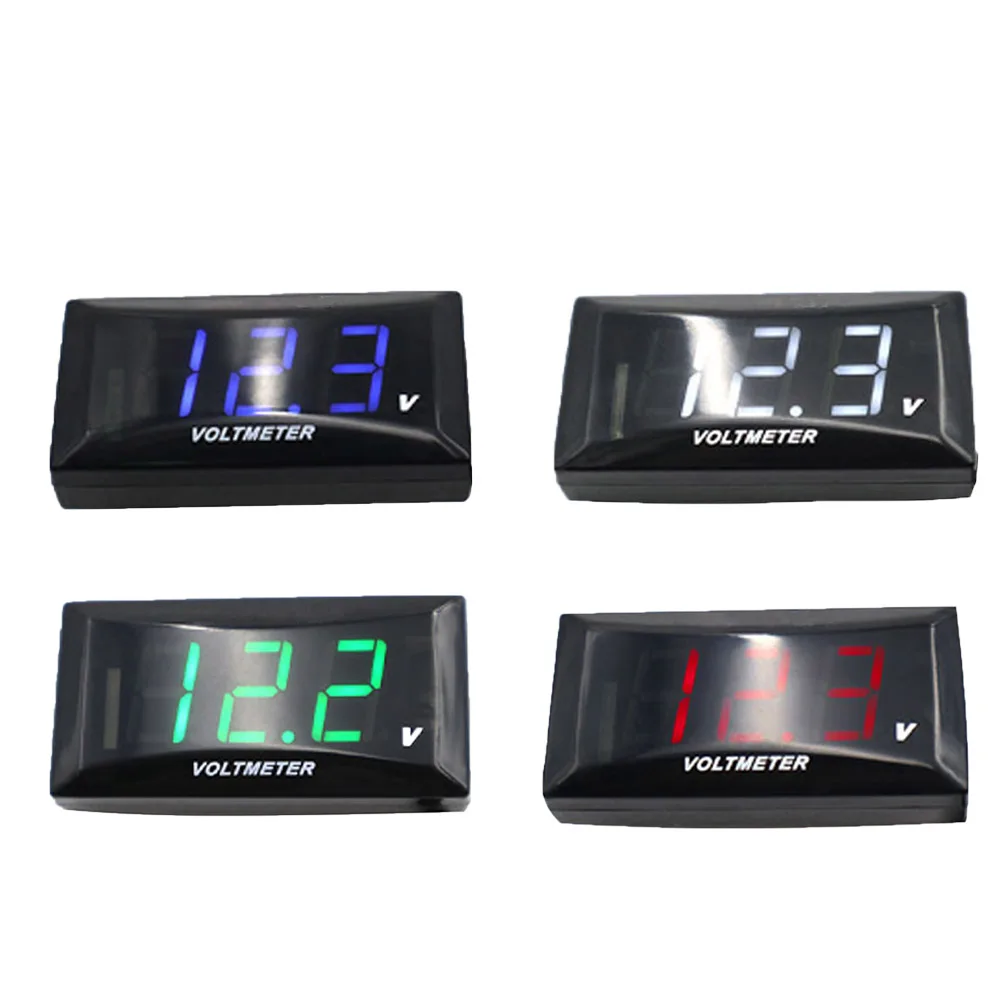 Bild 7: 12V Für Auto Motorrad Universa Mini Led-anzeige Digital Voltmeter Panel Volt Spannung Meter Tester Reverse Anschluss Schutz