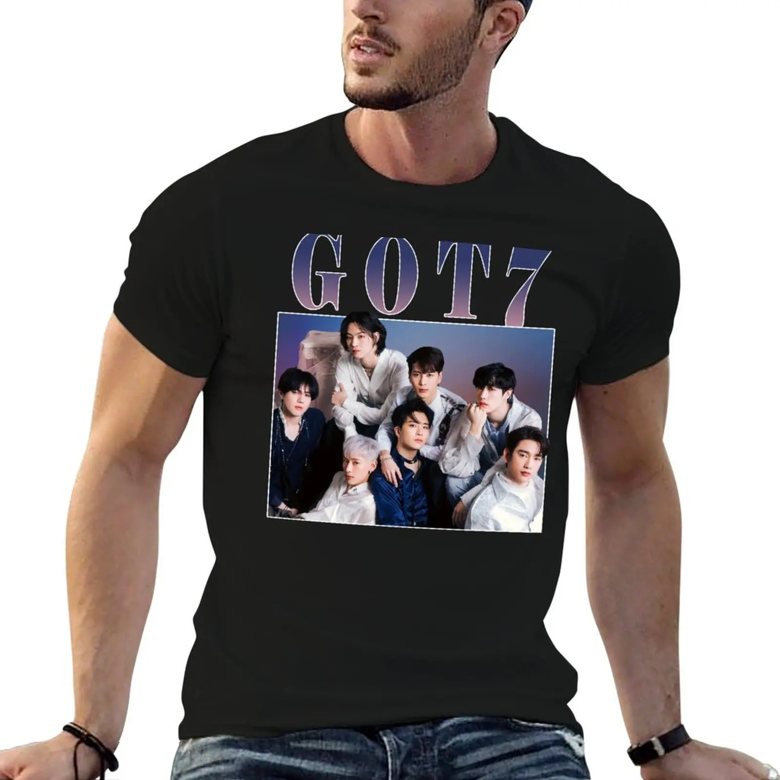 

funny t anime cotton shirts t Homage GOT7 T-Shirt tee shirts oversize