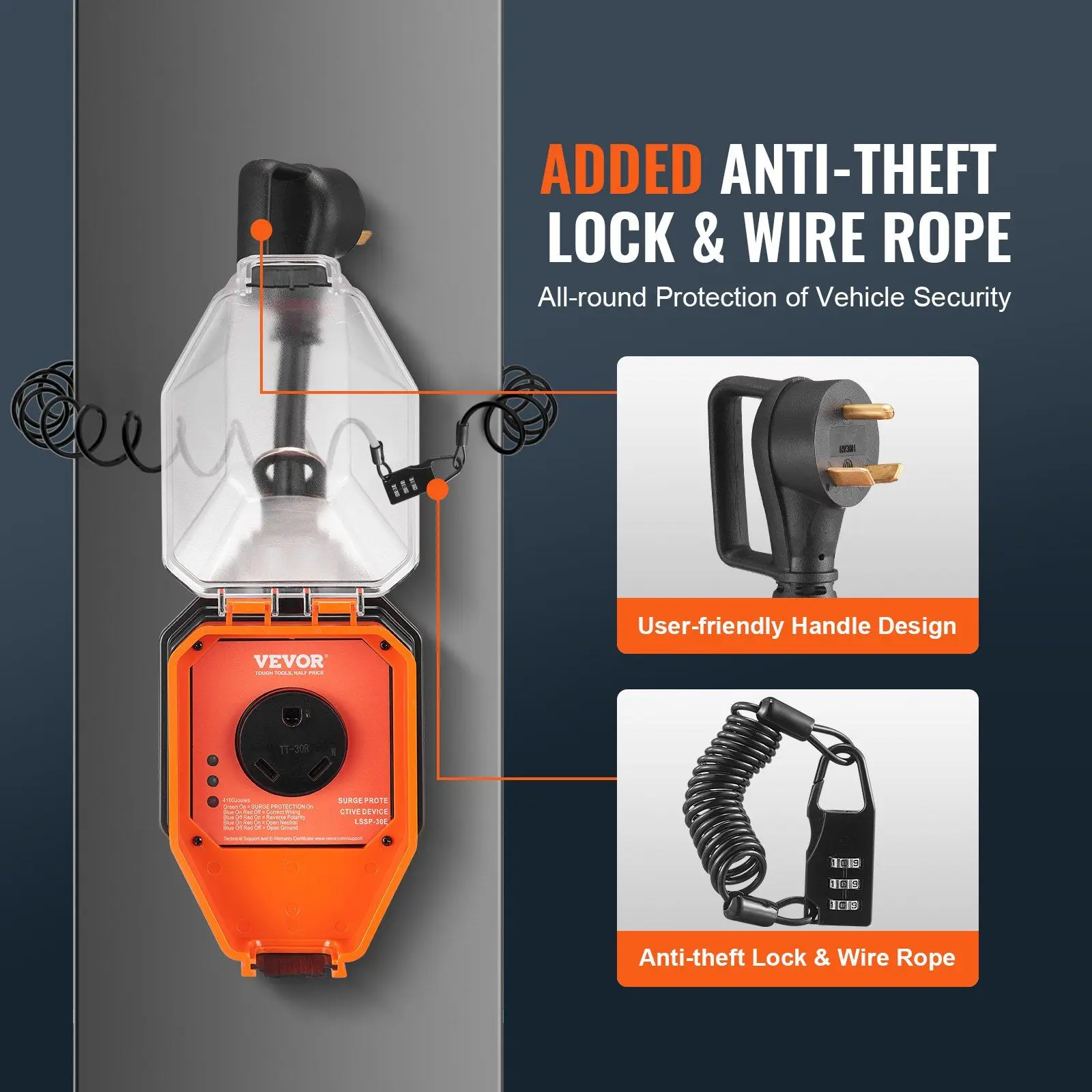 DB بالجملة 30 أمبير 4100 جولز RV عرام حامي الجهد حامي رصد الدائرة محلل قوة الحرس لنظام RV الكهربائية