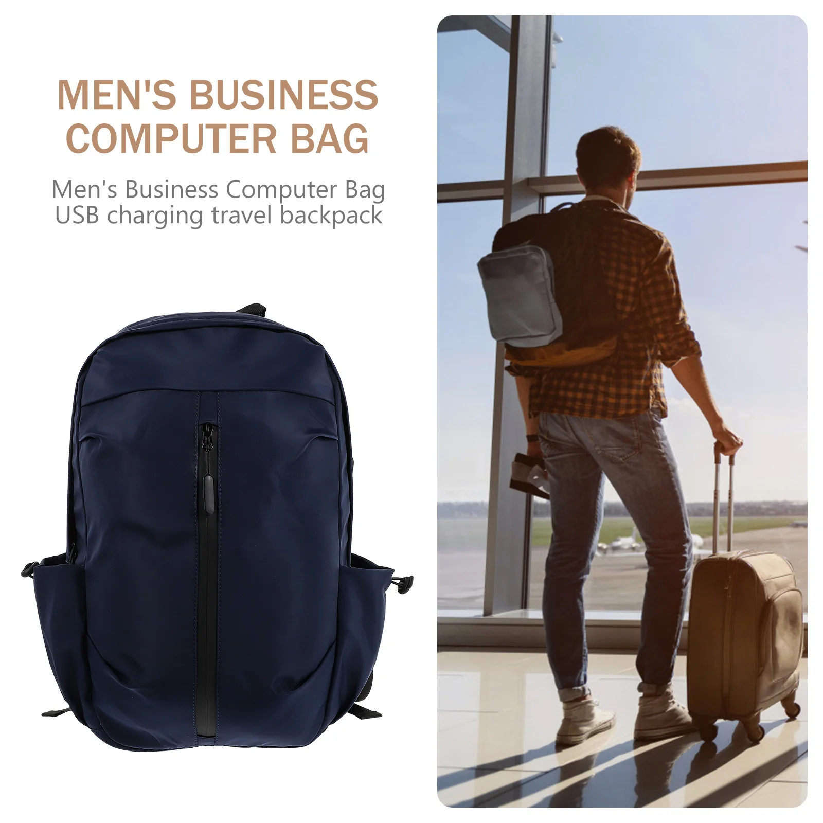 

1Pcs Bag Oxford Cloth Travel Laptop Backpack Lightweight Waterproof School Storage Bag Laptop Backpack