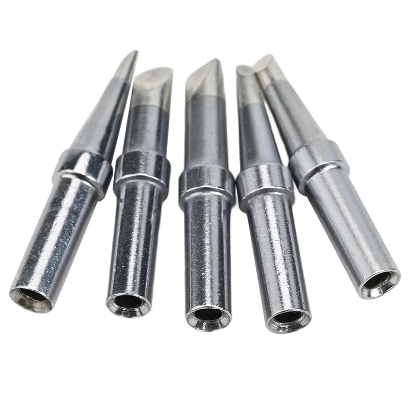 For Weller WE1010NA WESD51 For EC1204 EC2000 Wep70 Soldering Iron Tips 5pcs Oxygen-free Copper Replacement Set Silver Tools New
