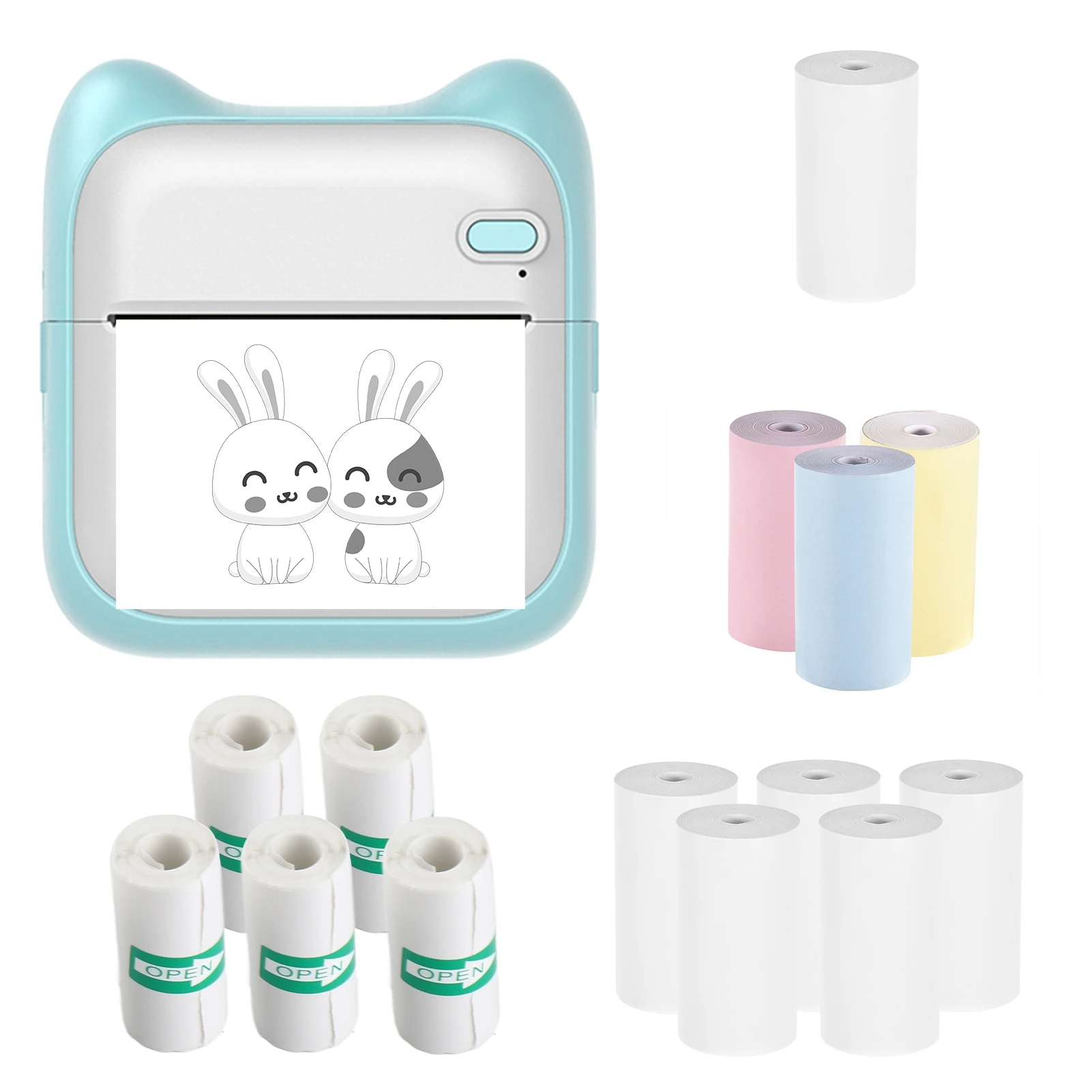 【New】A31 Mini Photo Printer Portable Thermal Printing Machine 203dpi Wireless BT Connection for Picture Label