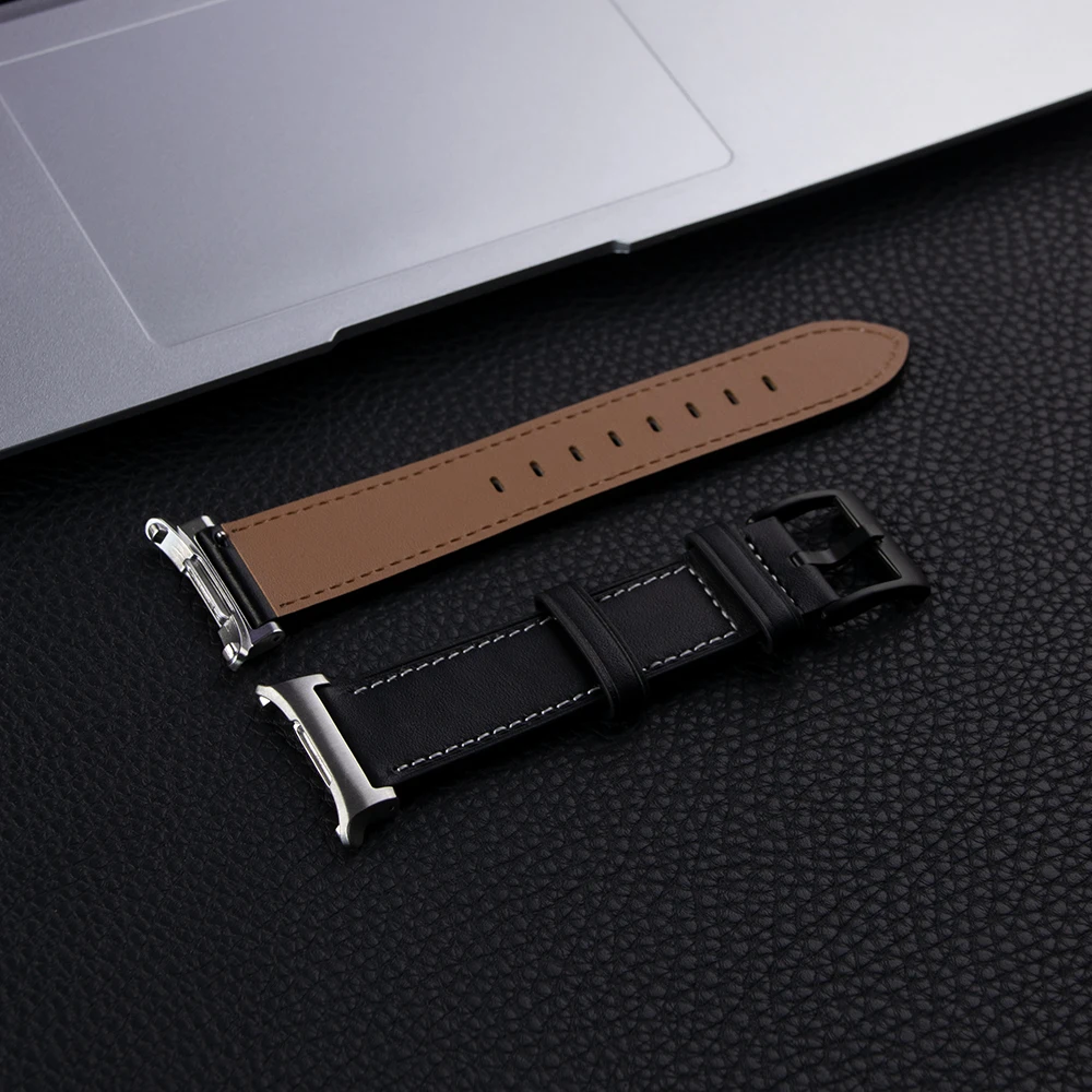 For Samsung Galaxy Watch Ultra 47mm Band Vintage Leather Bracelet Wristband For Samsung Galaxy Watch 7 47mm Business Strap