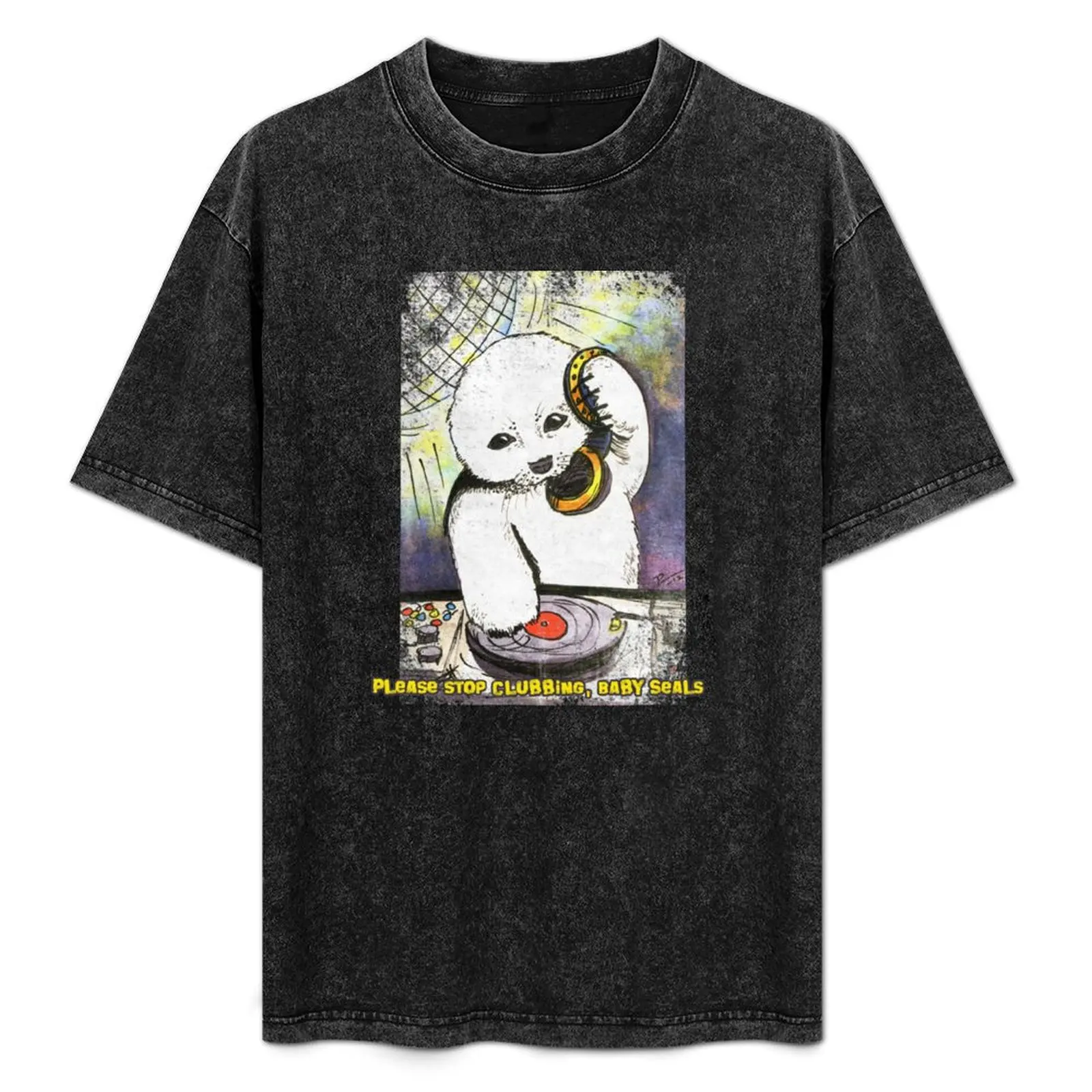 

Please Stop Clubbing, Baby Seals T-Shirt Heavy Duty Casual Work Tee