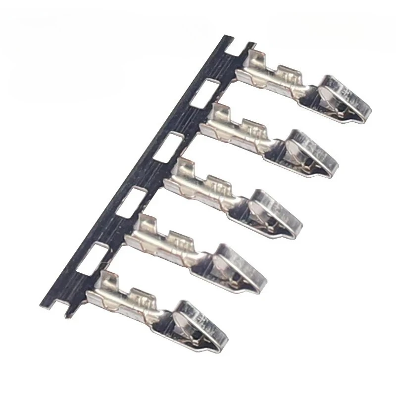 500pcs KF2510 Cold-Pressed Terminal 2.54MM Spacing Connect Reed Terminal Copper Line Pressing Female Terminal Reeds