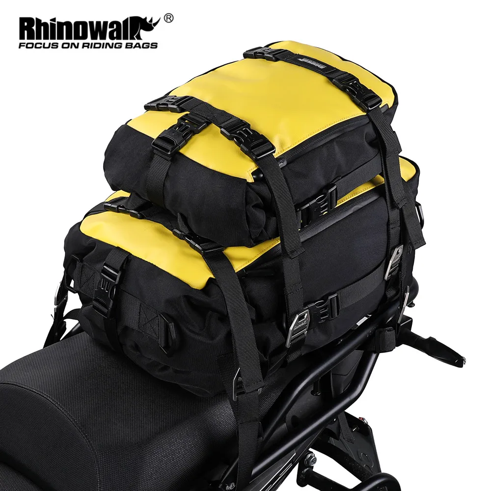 

Rhinowalk Motorcycle Rear Seat Bag 10L/20L/30L Waterproof Motor Tail Bag Multi-Function Luggage Back Pack Assemblable Saddle Bag