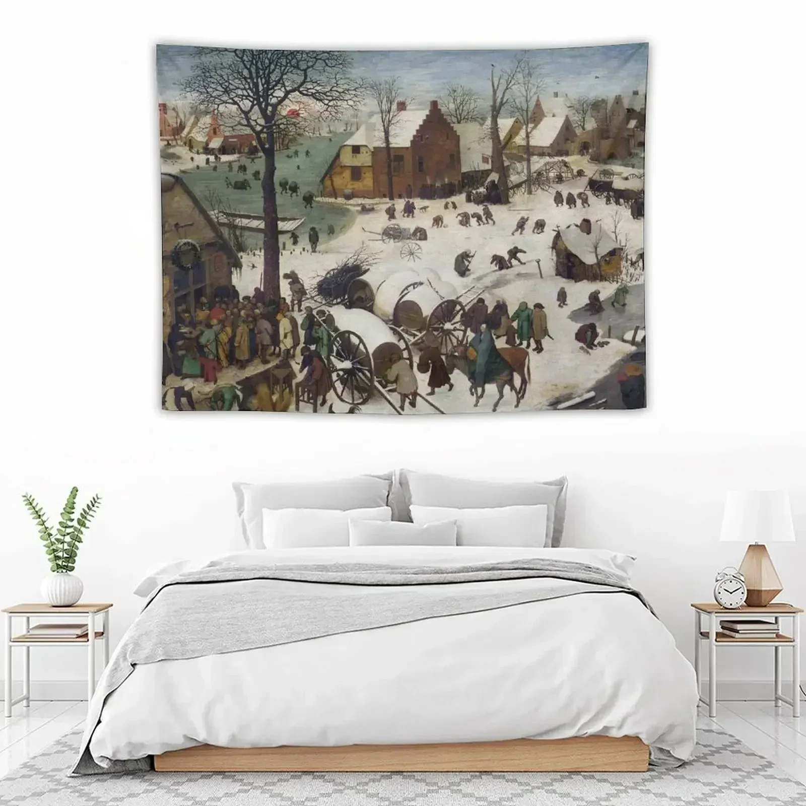 

The Numbering at Bethlehem - Pieter Bruegel the Elder Tapestry Kawaii Room Decor Aesthetic Decoration Room Decor Cute Tapestry
