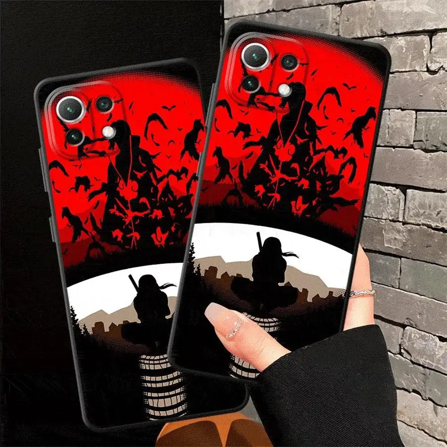 أنيمي Akatsuki Uchiha Itachi أسود لينة غطاء الهاتف الحال بالنسبة Xiaomi Mi 10T 11T 12T Pro 13 14 15 Pro 11 12 13 Lite 12X