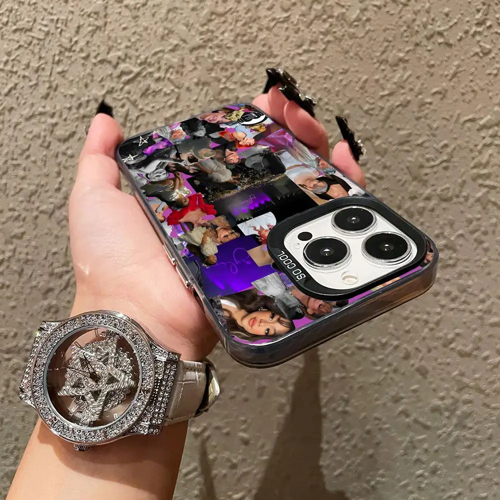 패션 아일리바 모바일 폰 케이스 아이폰 17 16 15 14 13 12 11 X XR XS 8 7 프로 맥스 플러스 반투명 컬러 커버 예쁜 디자인