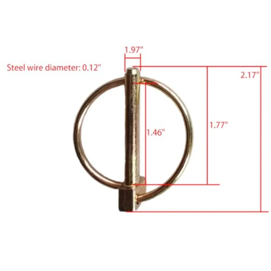 840140 Tow Bar Replacement for Retaining Pin and Clip Kit Durable HeavyDuty Solution for Trailer Hitch Applications with Secure