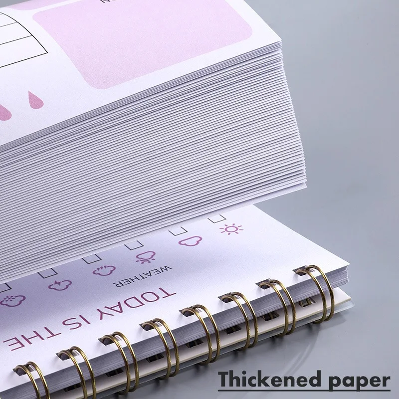 To Do List Notebook 120 Pages Daily Plan Coil Notebook Spiral Notepad Planning Hourly Scheduling Notebook Schedule Book