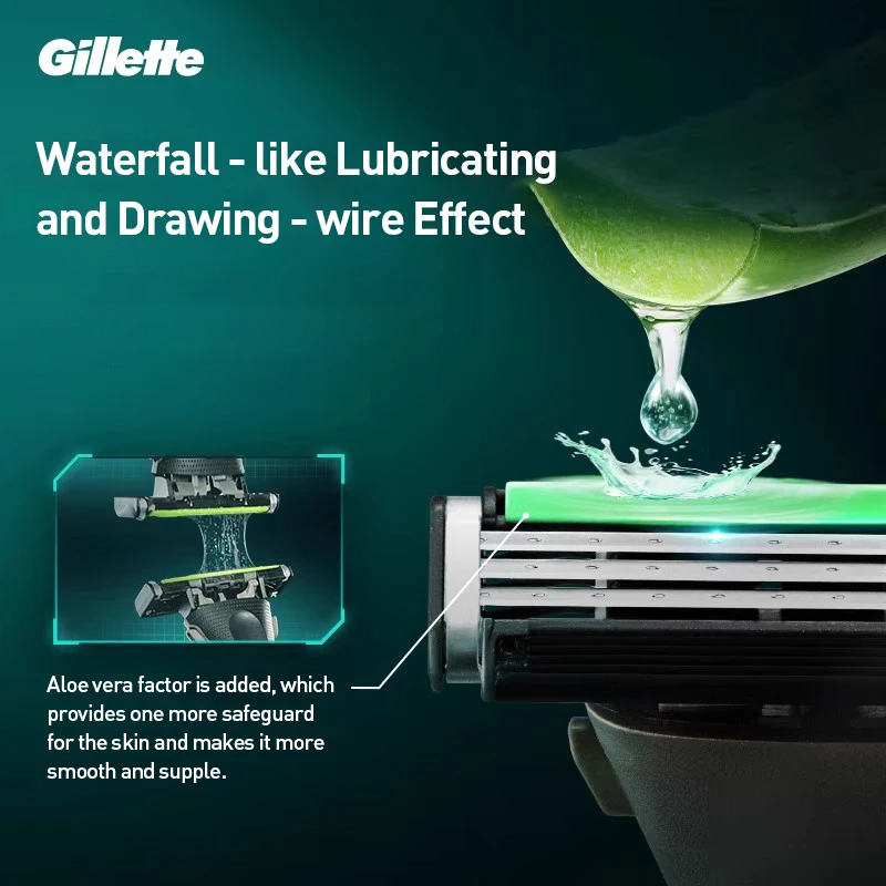 Бритва Gillette Vector 3D Мужская бритва Gillette Набор бритв Материал из нержавеющей стали Трехслойное лезвие Количество