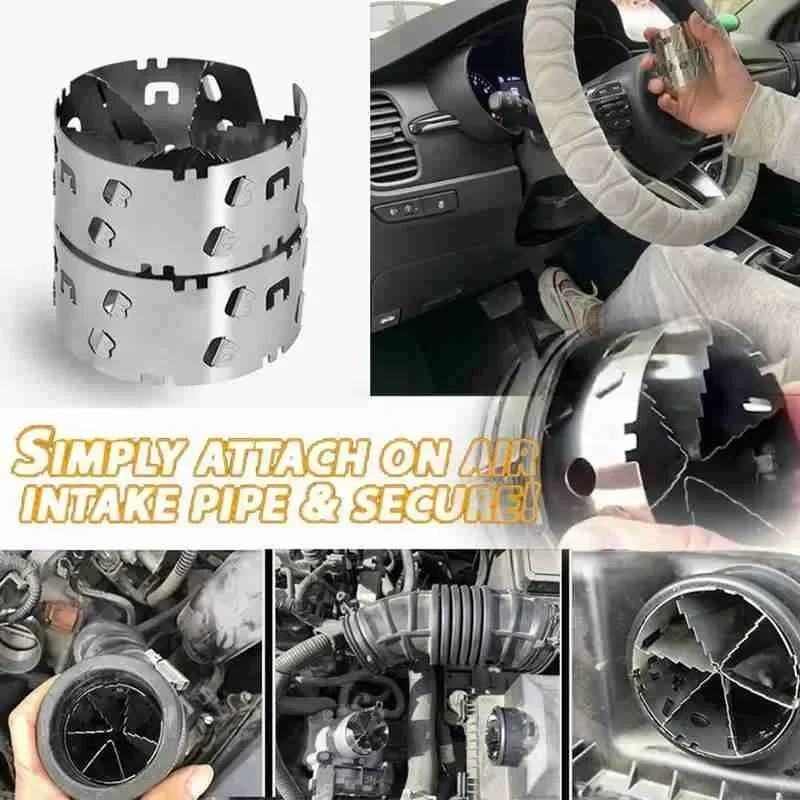 Turbo Solid Auto Car State Turbofan Booster Power Acceleration Vehicle Fuel Gas Saver