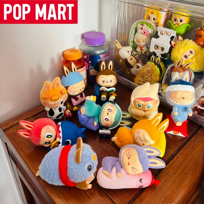 جديد حقيقي البوب مارت الوحوش LABUBU 1am سلسلة صندوق أعمى هدايا عيد الميلاد لطيف العصرية اللعب عيد ميلاد سطح المكتب زخرفة لعبة