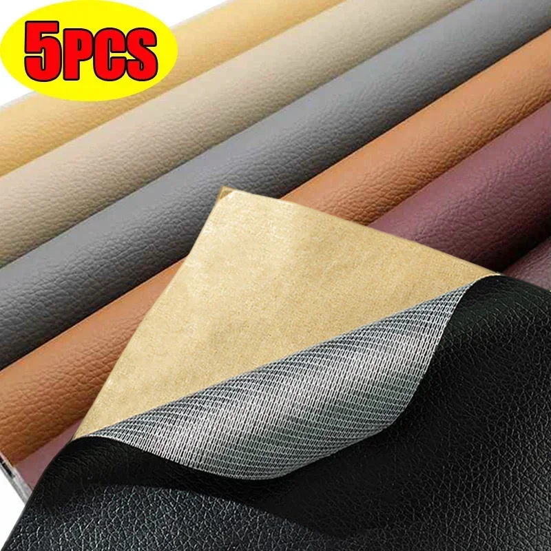 5/1Pcs Self Adhesive Leather Repair Patch 20x30CM Waterproof Sofa Furniture Table Chair Sticker Tape Shoe Bed Artificial Leather