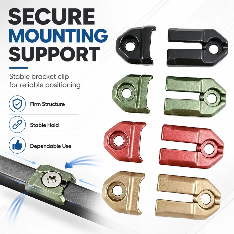 Curved Edge Metal Installation Tab Alloy Material Multi‑Tone Selection DIY Model Assembly Parts