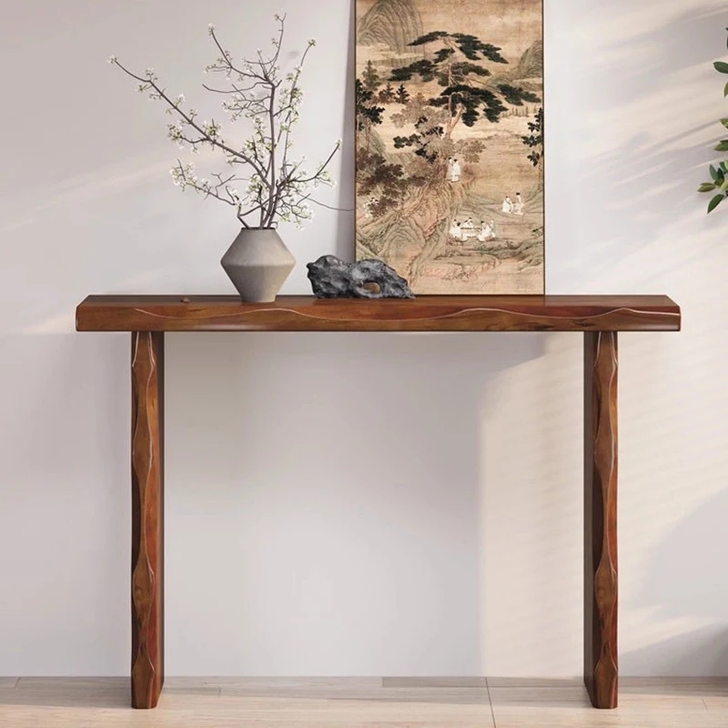 Vintage Mid CenturyคอนโซลตารางShabby Elegant Wabi Sabi Beautyคอนโซลตารางอินเทรนด์Rusticคอนโซลเป็นสินค้าที่เฟอร์นิเจอร์บ้าน