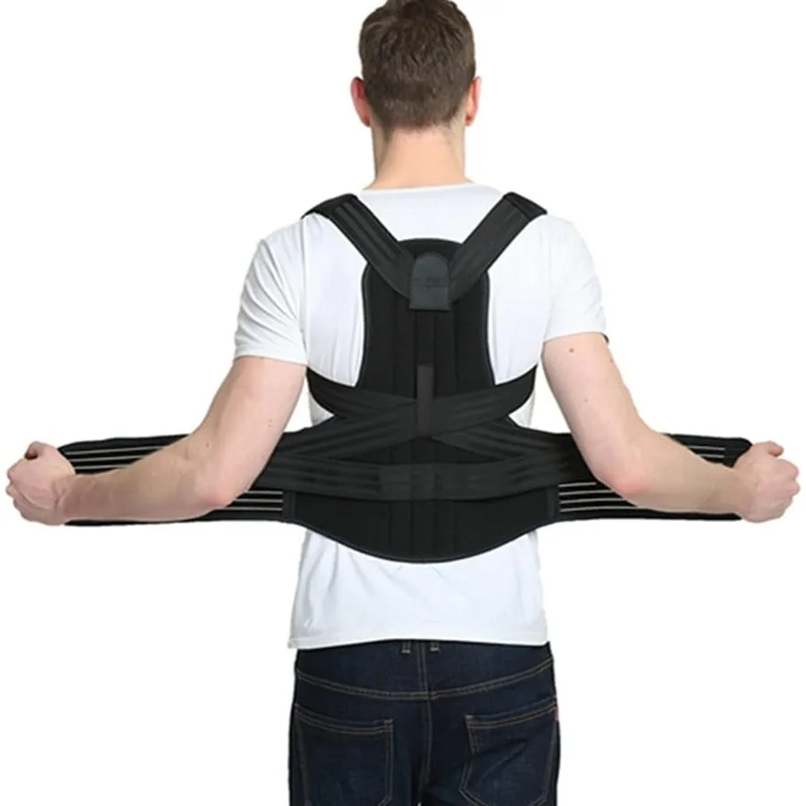 

Posture Corrector for Men and Women X-5XL Back Brace Provides Pain Relief for Neck Back Shoulders Adjustable Breathable Posture