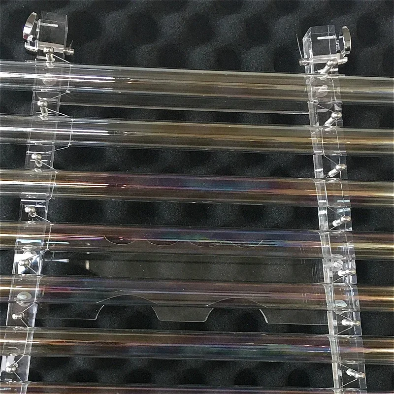 Handmade 8 Tone Crystal Harp Portable Handheld Sound Healing Instrument with Storage Box for Yoga Meditation And Professional Pe