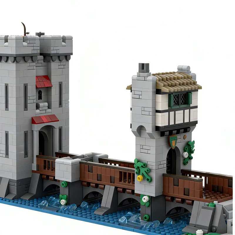 ตัวต่อ MOC ชุดสร้างหอคอยปราสาทป่า 2002 ชิ้น ของเล่นตัวต่อสถาปัตยกรรม DIY ไอเดียของขวัญคริสต์มาส เสริมสร้างการเรียนรู้และความคิดสร้างสรรค์