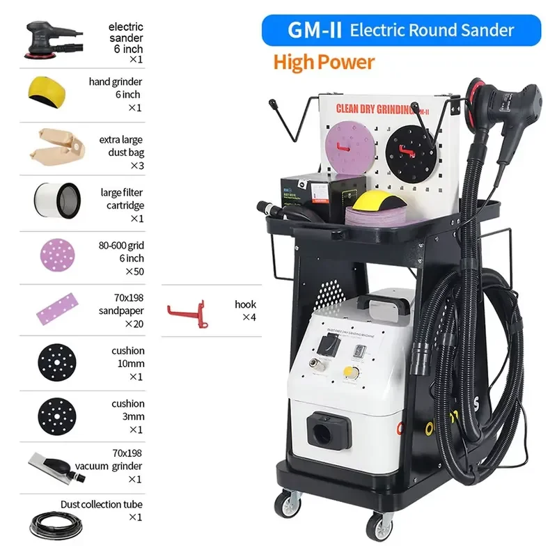 Sander Machine for Cars Paint Polishing Extractor Cost-effective Factory Used Dust Free Dry Sanding Machine
