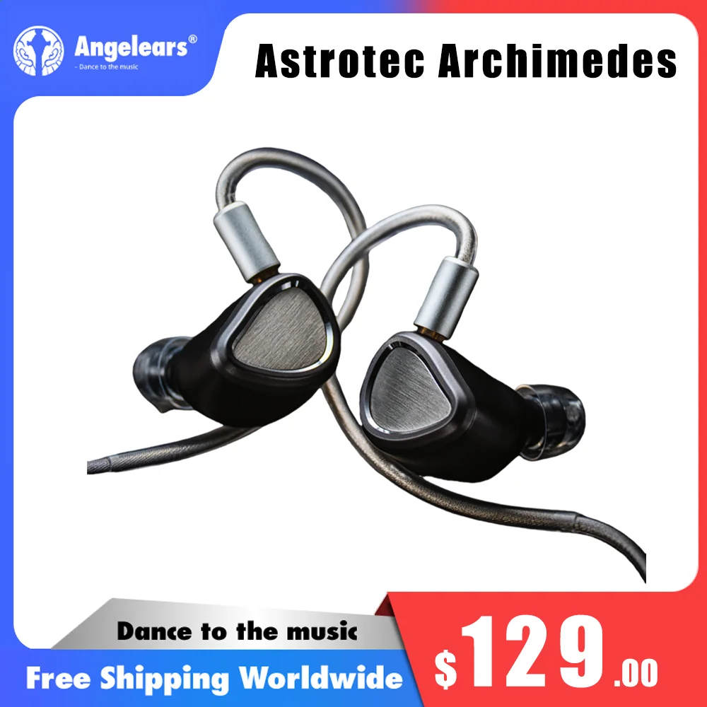 Astrotec Archimedes ATS01 Duplet PD + PZT Miniatur Planar Driver In-Ear Earphone Kabel Unit Hibrid Pemantauan Gaming Earphone