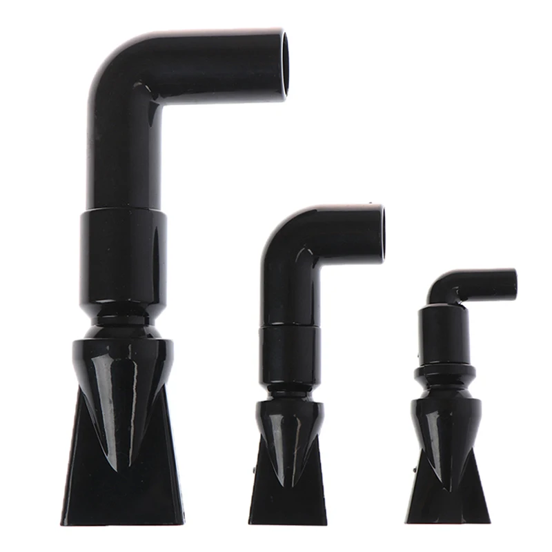 New Black Aquarium Tank Pump Duckbill Water Outlet Nozzle Duckbilled Return Pipe Fitting Size S/M/L 1PC