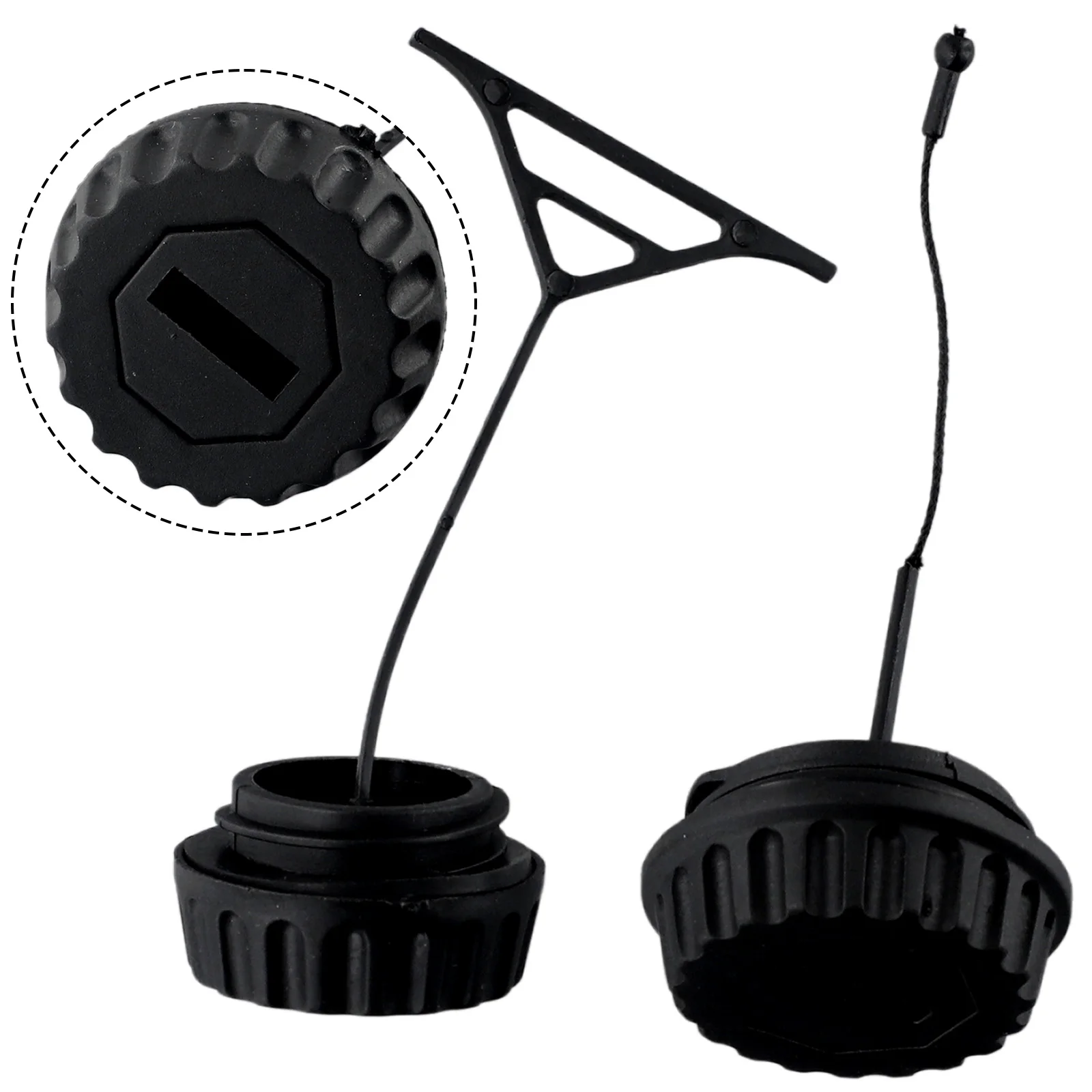 2Pcs Fuel & Oil Cap Replace For Stihl 064 MS640 066 MS660 Chainsaws Power Tool Fuel Tank Oil Cover Cap Spare Parts