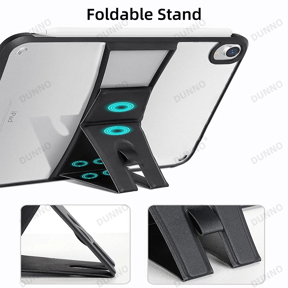 Acrylic Tablet Case For iPad Air 5 4 10.9 For iPad Pro 11 7/8/9th 10.2 5/6th 9.7 Mini 4 5 6 Transparent Stand Cover Funda