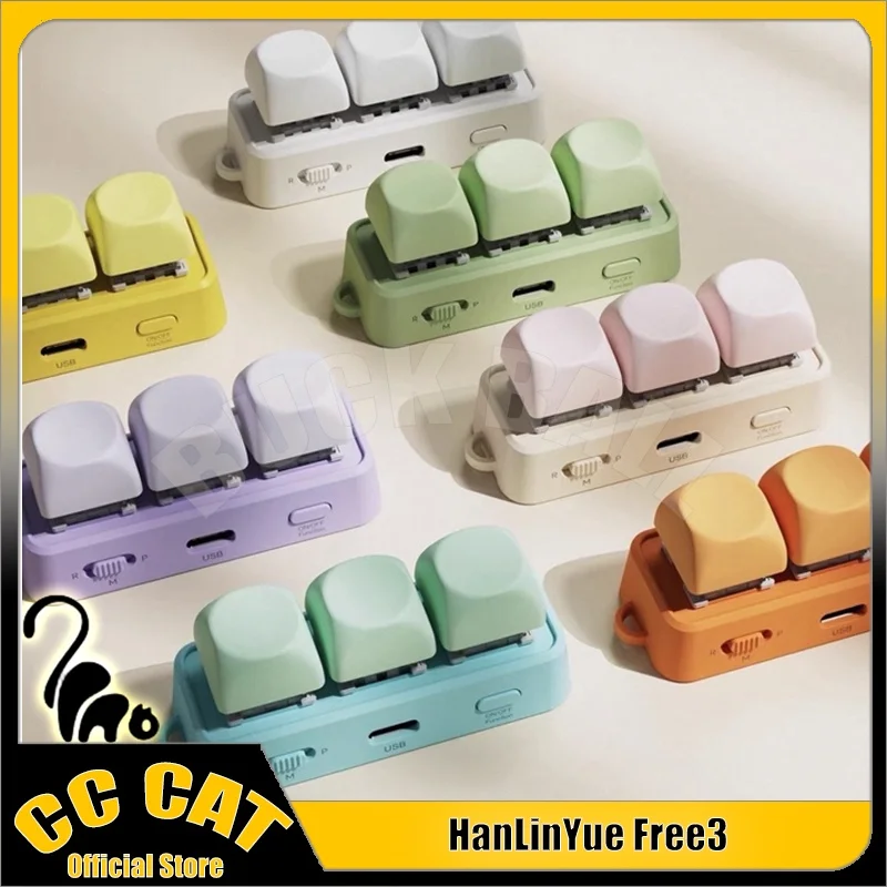 

HanLinYue Free3 Bluetooth Page Flipper 3Keys Mini Keyboard E-book Reading Page Turner Support XTEINK X4 KOBO Hot Swap For Phone