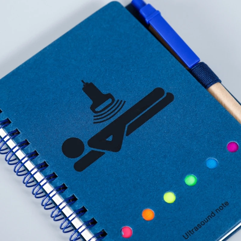 3 قطع من دفاتر الملاحظات المبطنة بالجيب مع علامات تبويب مؤشر صفحة الملاحظات اللاصقة