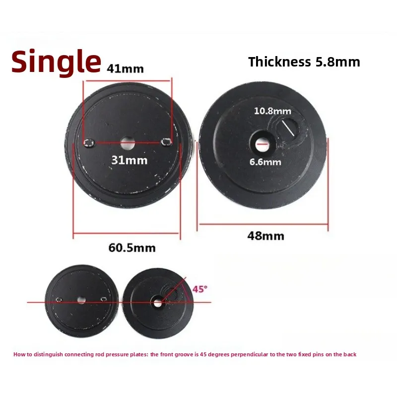 Oil-free Silent Air Pump Piston Ring Accessories Air Compressor Connecting Rod Leather Bowl Cylinder Steel Sleeve Rubber Ring